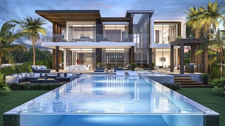 Thiết kế biệt thự có bể bơi - Công ty Dịch vụ thiết kế, xây dựng kiến trúc  nhà An Cường