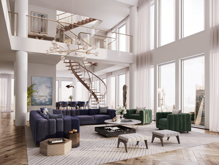 Thiết Kế Nội Thất Penthouse Sang Trọng, Đẳng Cấp